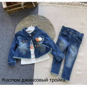 костюм джинсовий трійка