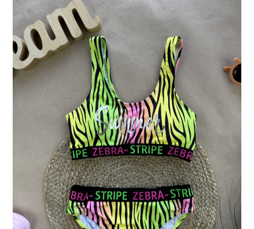 Купальник zebra кольоровий