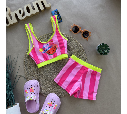 Купальник кавунчик рожевий